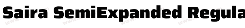 Saira SemiExpanded Regular字体转换 Saira SemiExpanded Regular字体转换
